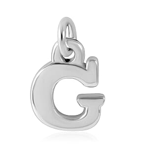 Initial G Charm in Sterling Silver 1.50 Grams