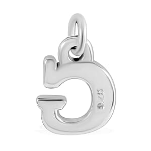 Initial G Charm in Sterling Silver 1.50 Grams