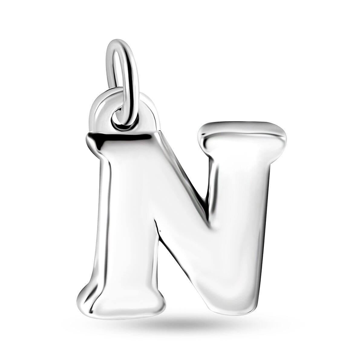 Initial N Charm in Sterling Silver 1.50 Grams