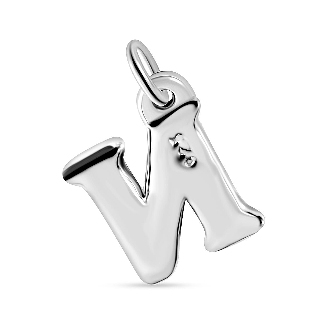 Initial N Charm in Sterling Silver 1.50 Grams