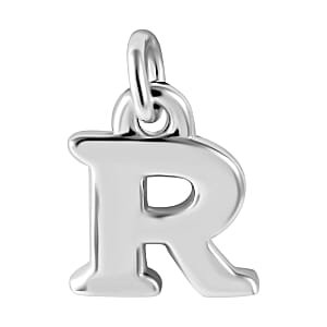 Initial R Charm in Sterling Silver 1.50 Grams