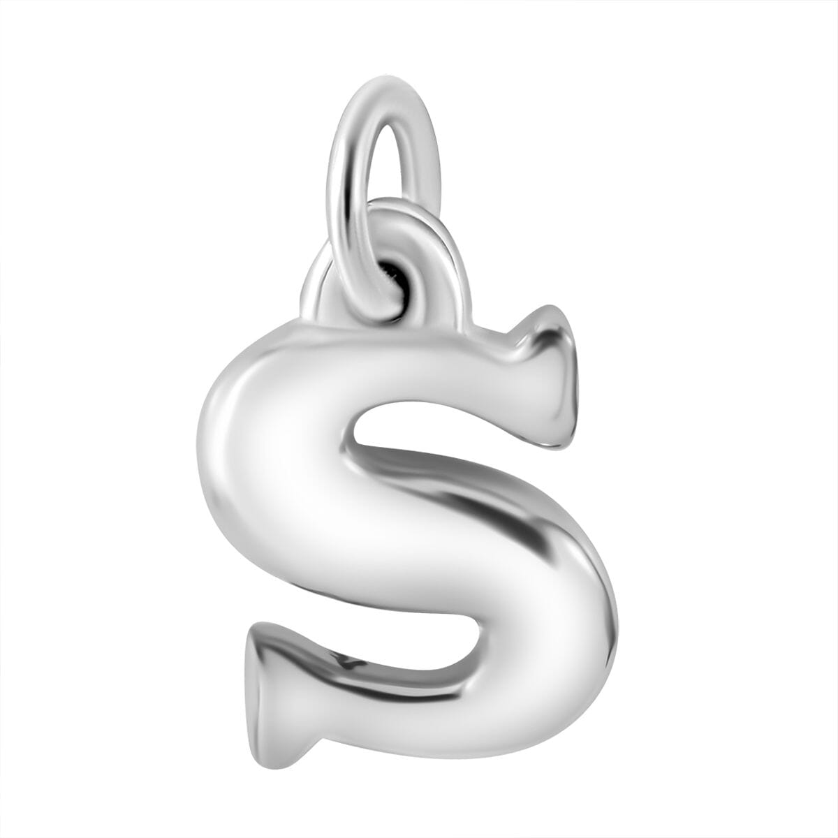 Initial S Charm in Sterling Silver 1.50 Grams image number 0