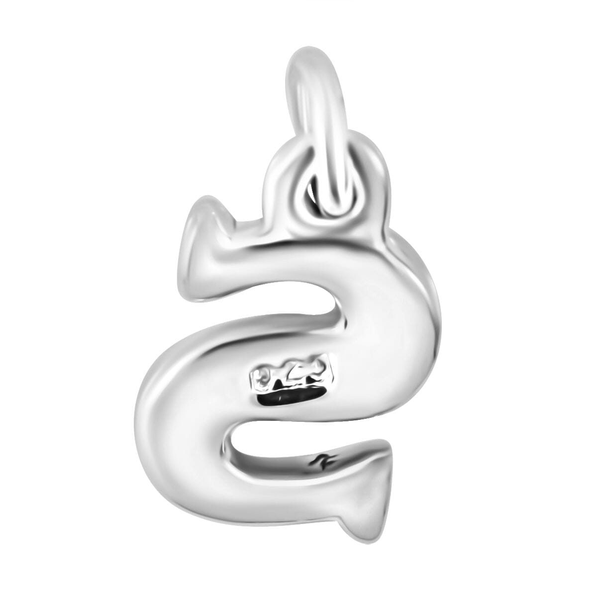 Initial S Charm in Sterling Silver 1.50 Grams image number 3