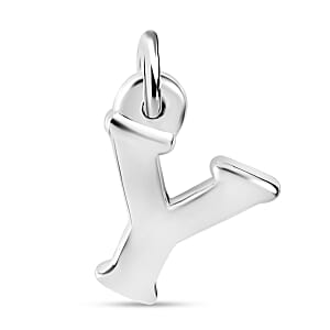 Initial Y Charm in Sterling Silver 1.50 Grams
