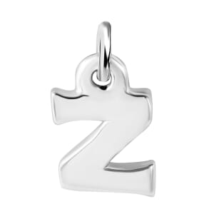 Initial Z Charm in Sterling Silver 1.50 Grams