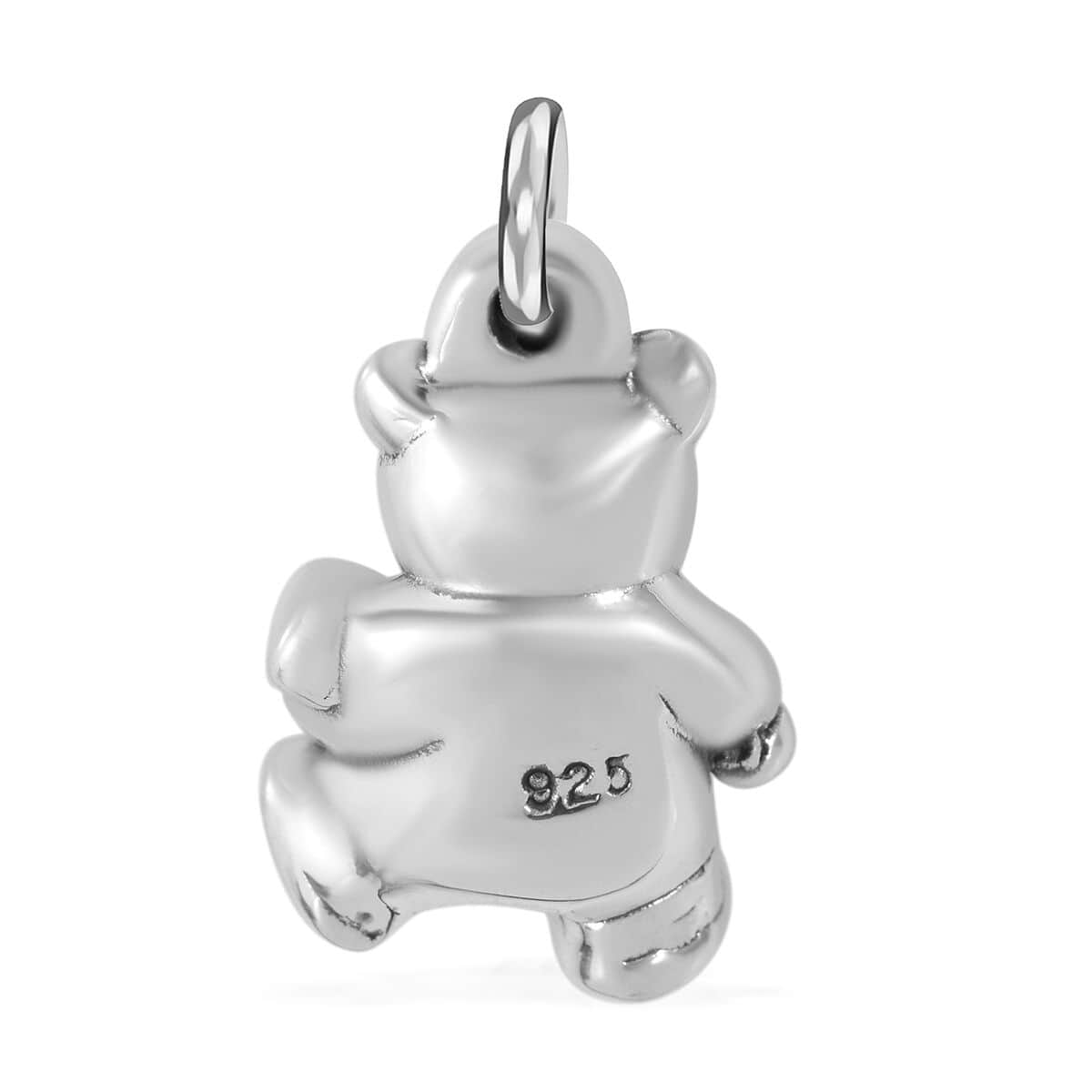 Teddy Bear Charm in Sterling Silver 2 Grams image number 3