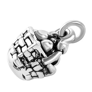 Fruit Basket Charm in Sterling Silver 2 Grams