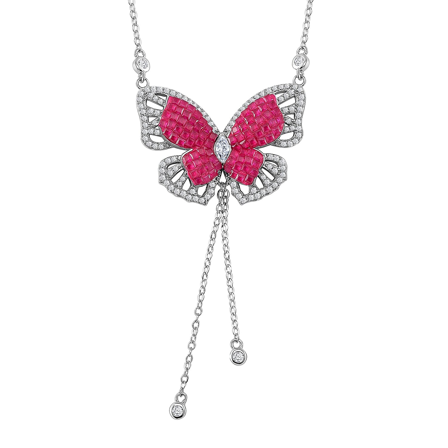 Simulated Ruby Color Diamond