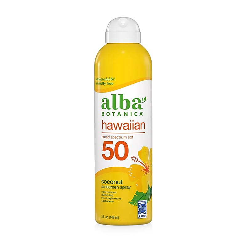 Alba Botanica Hawaiian (coconut scent) Sunscreen SPF50 5oz 