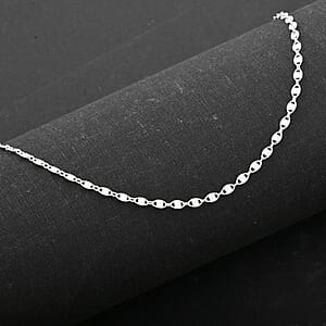 Italian Star Confetti Chain Necklace in Sterling Silver 3 Grams 20 Inches