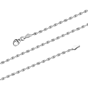 Italian Star Confetti Chain Necklace in Sterling Silver 3 Grams 20 Inches