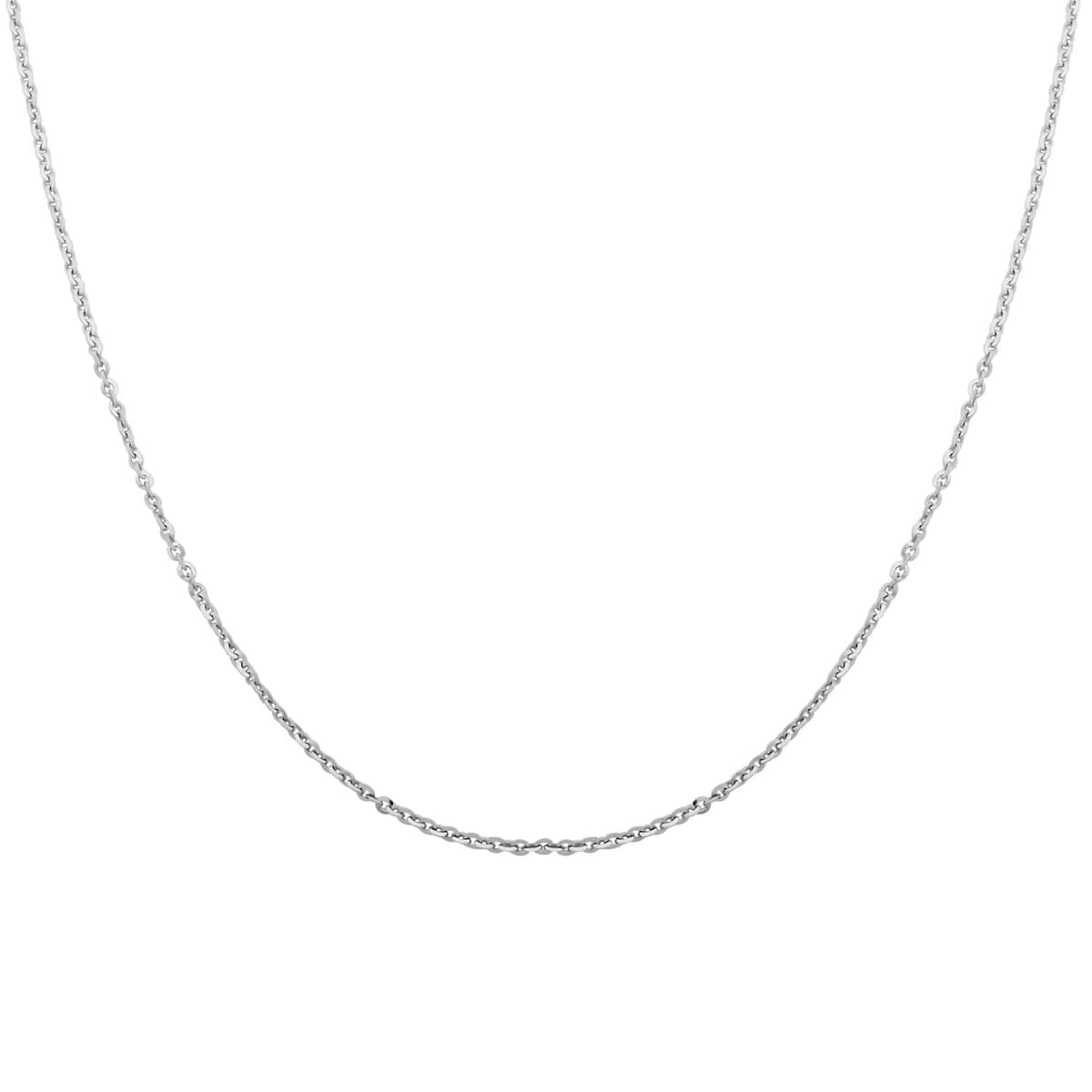 Italian Sterling Silver Brillantina Chain Necklace 18 Inches 2 Grams image number 0