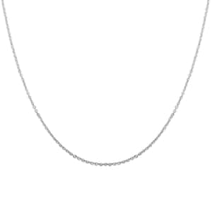 Italian Sterling Silver Brillantina Chain Necklace 18 Inches 2 Grams