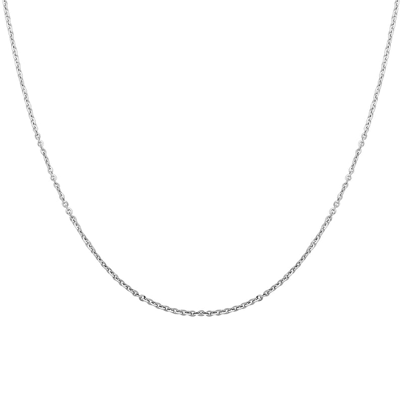Italian Sterling Silver Brillantina Chain Necklace 18 Inches 2 Grams