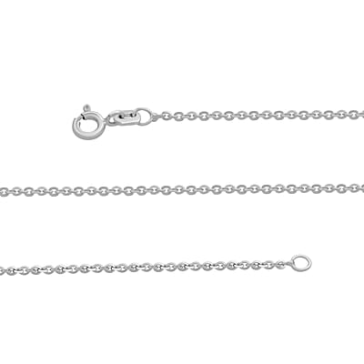 Italian Sterling Silver Brillantina Chain Necklace 18 Inches 2 Grams