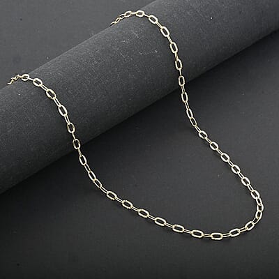 Italian 14K Yellow Gold Over Sterling Silver Drop Star Chain Necklace 18 Inches 4.36 Grams