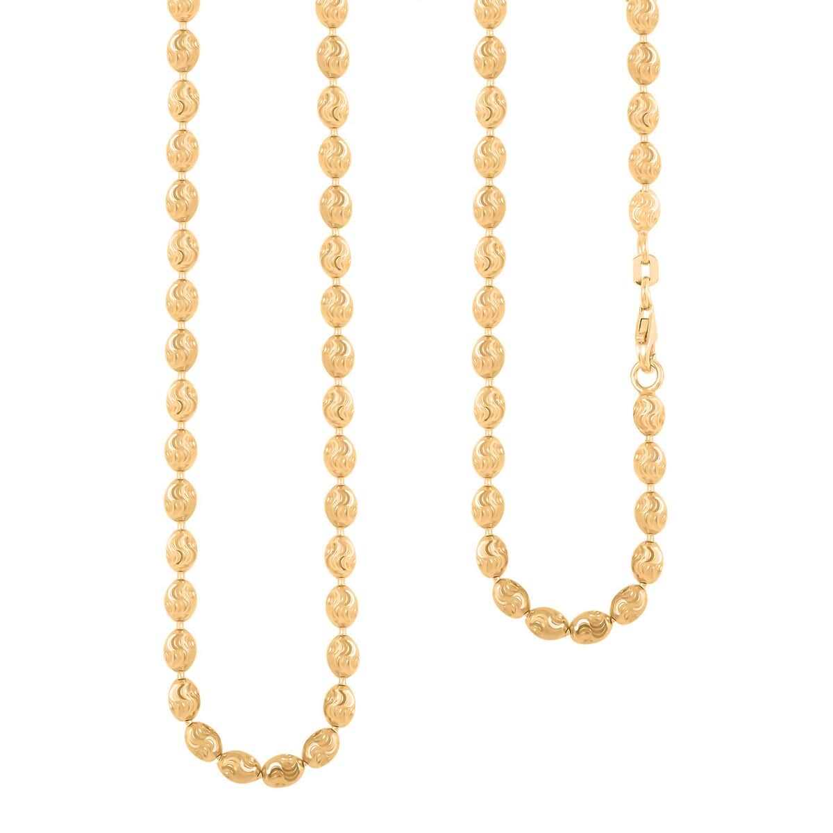 Italian Chicco Chain Necklace in 14K Yellow Gold Over Sterling Silver 11.65 Grams 18 Inches image number 0