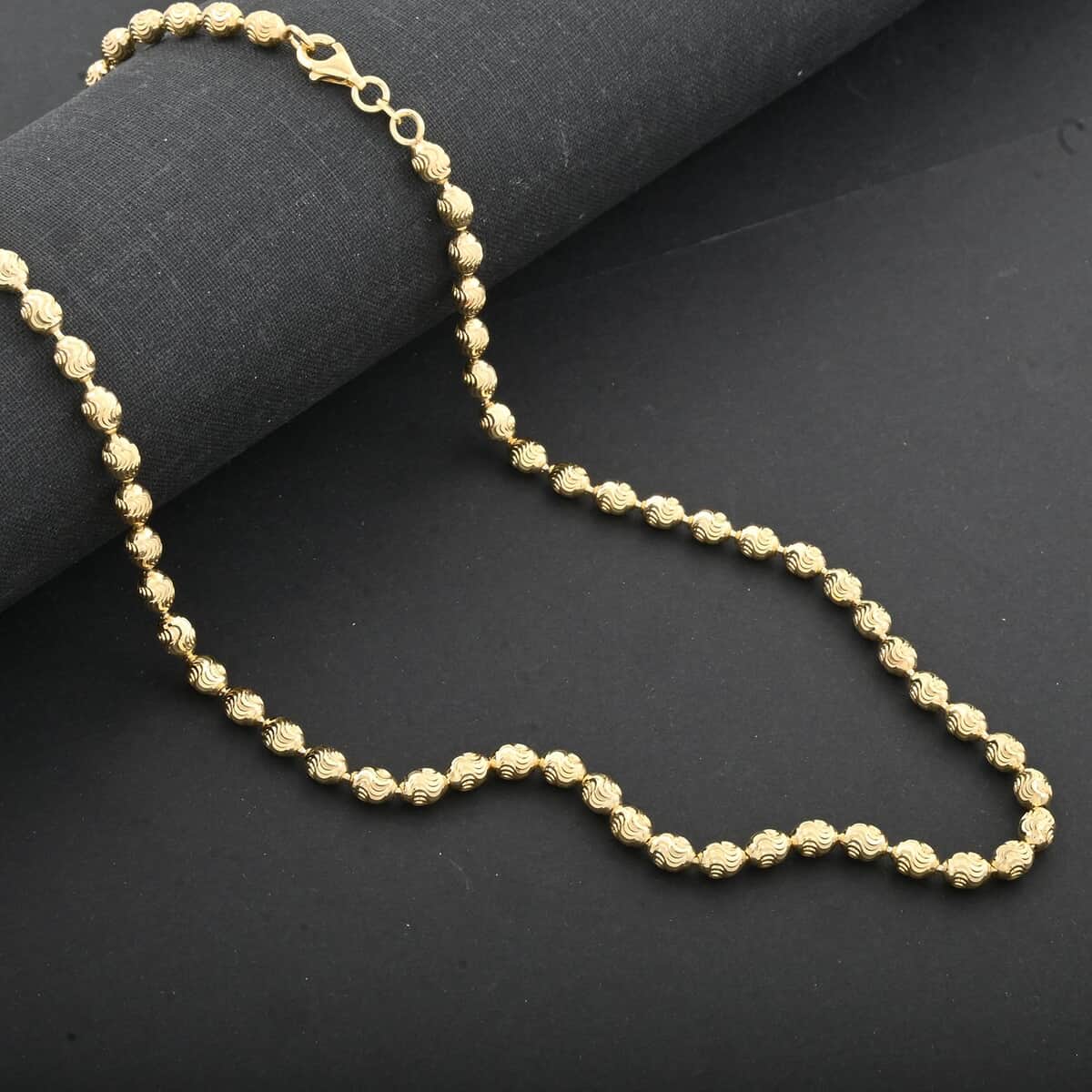 Italian Chicco Chain Necklace in 14K Yellow Gold Over Sterling Silver 11.65 Grams 18 Inches image number 1