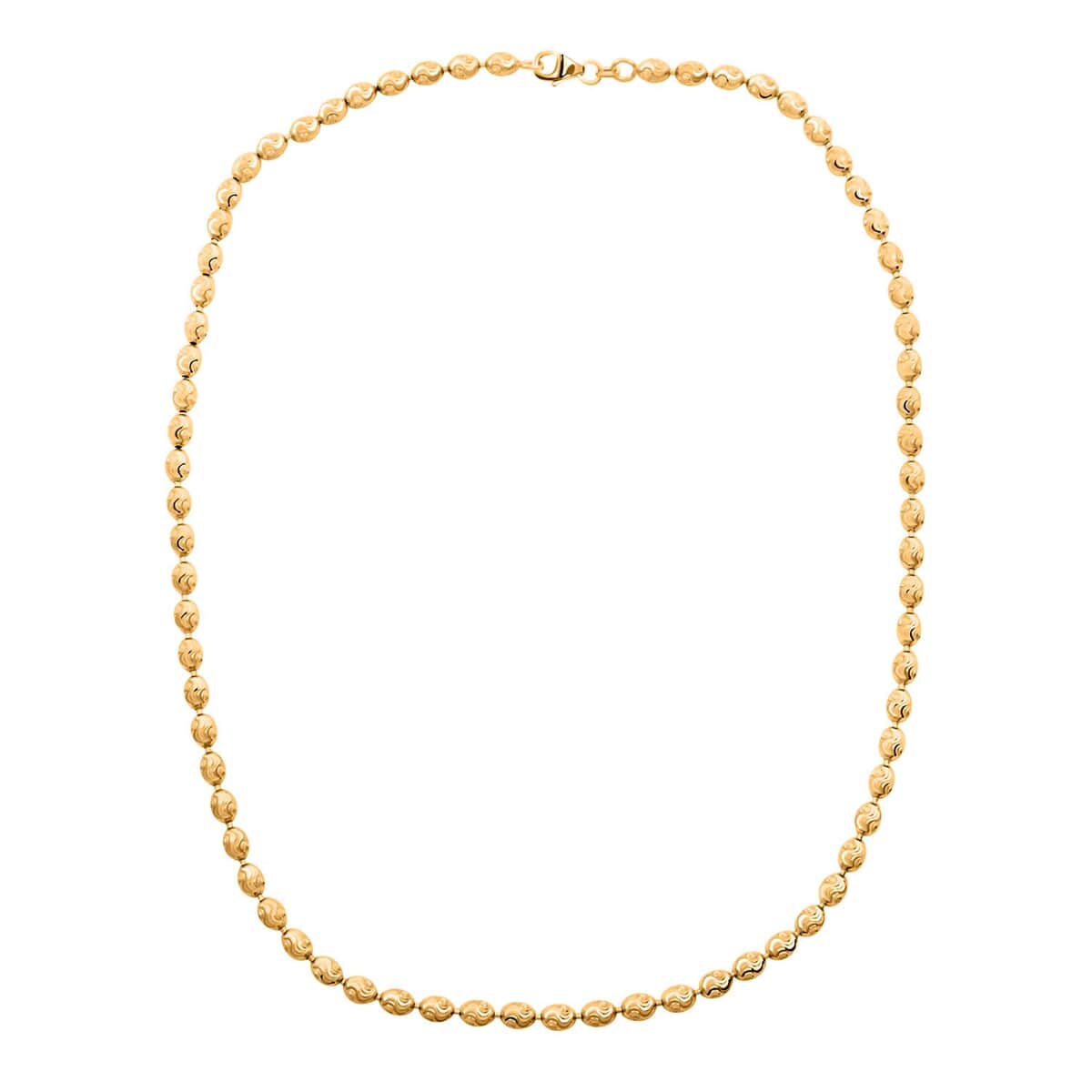 Italian Chicco Chain Necklace in 14K Yellow Gold Over Sterling Silver 11.65 Grams 18 Inches image number 5