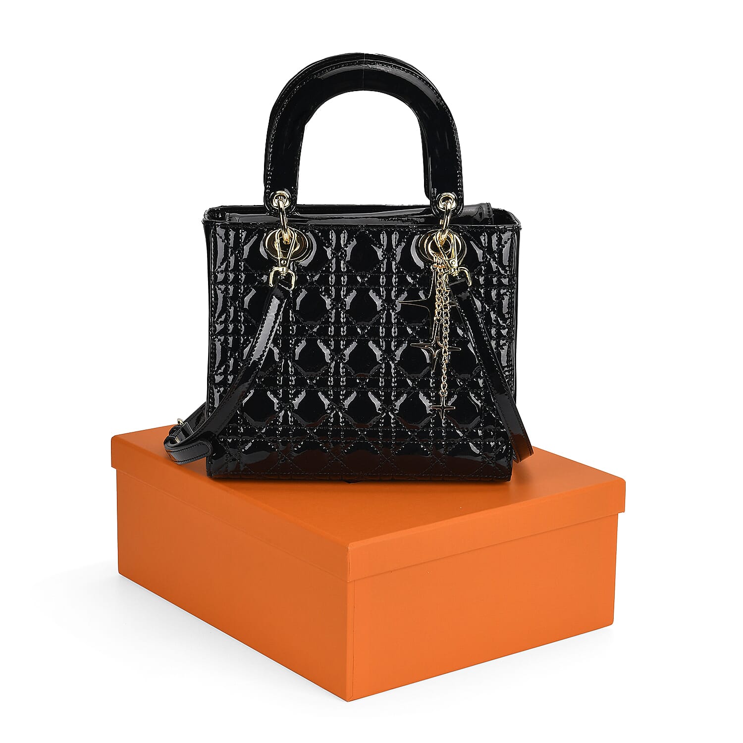 トートバッグ KARA Black nappa leather handbag (HB3732128 BLACKWHITE) Kara Black nappa leather handbag - Black | Wanan Luxury