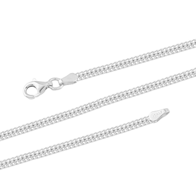 Italian Sterling Silver Arrow Chain Necklace 18 Inches 4.50 Grams