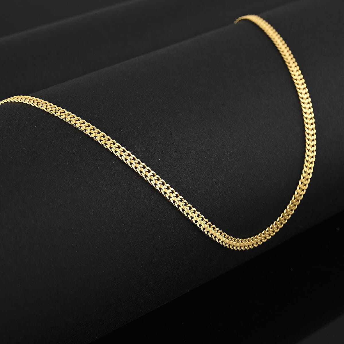 Italian 14K Yellow Gold Over Sterling Silver Arrow Chain Necklace 18 Inches 4.50 Grams image number 1