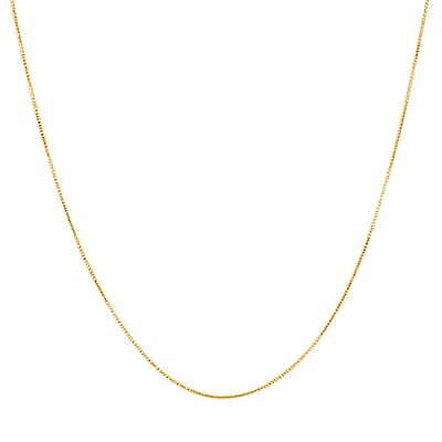 Italian 14K Yellow Gold Over Sterling Silver Round Snake Chain Necklace 18 Inches 2.40 Grams