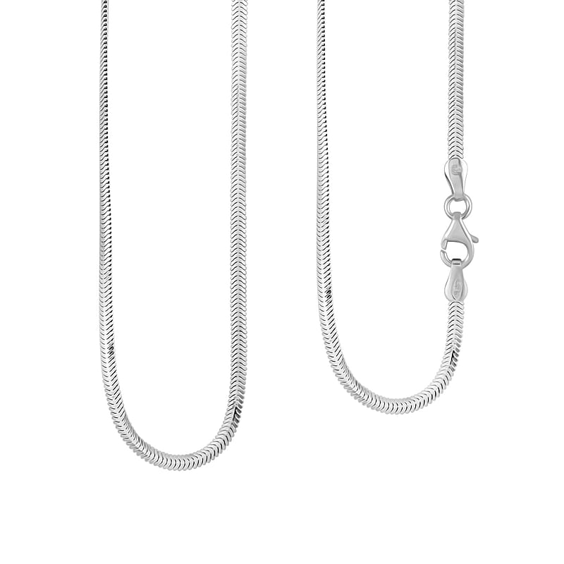 Italian Sterling Silver Diamond-cut Dragon Tail Chain Necklace 20 Inches 4.93 Grams