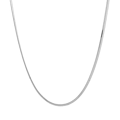 Italian Sterling Silver Diamond-cut Dragon Tail Chain Necklace 20 Inches 4.93 Grams