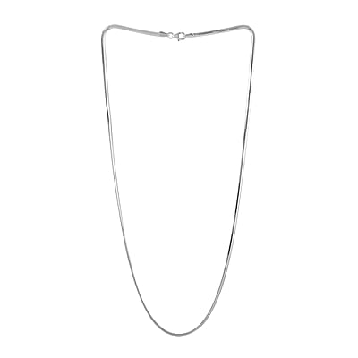 Italian Sterling Silver Diamond-cut Dragon Tail Chain Necklace 20 Inches 4.93 Grams