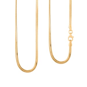 Italian 14K Yellow Gold Over Sterling Silver Diamond-cut Dragon Tail Chain Necklace 20 Inches 5.05 Grams