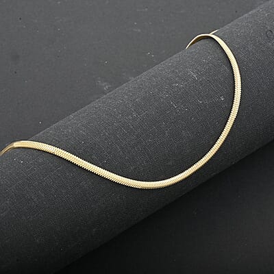Italian 14K Yellow Gold Over Sterling Silver Diamond-cut Dragon Tail Chain Necklace 20 Inches 5.05 Grams