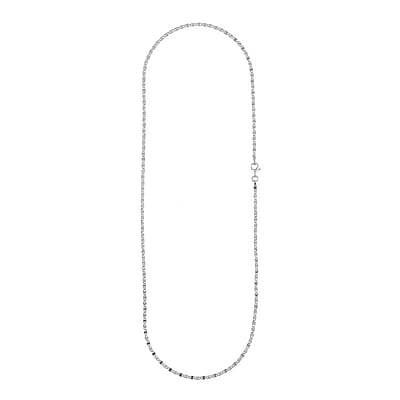 Italian Valentino Chain Necklace in Sterling Silver 2.65 Grams 20 Inches
