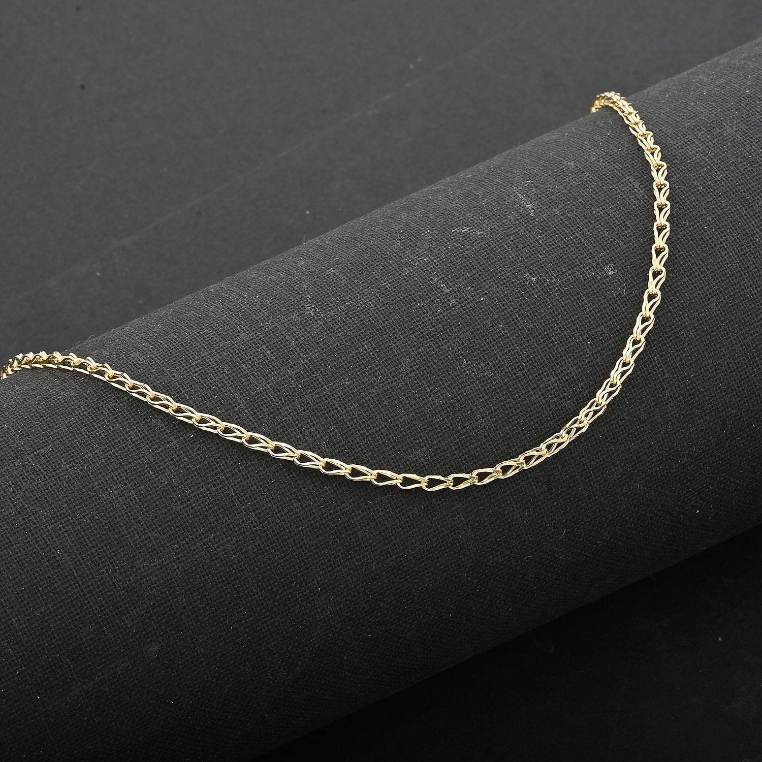 Italian Clip Chain Necklace in 14K Yellow Gold Over Sterling Silver 3.06 Grams 20 Inches