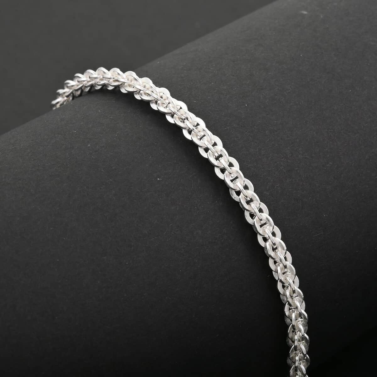 Italian Sterling Silver Vortex Chain Bracelet (7.50 In) 7.11 Grams image number 1