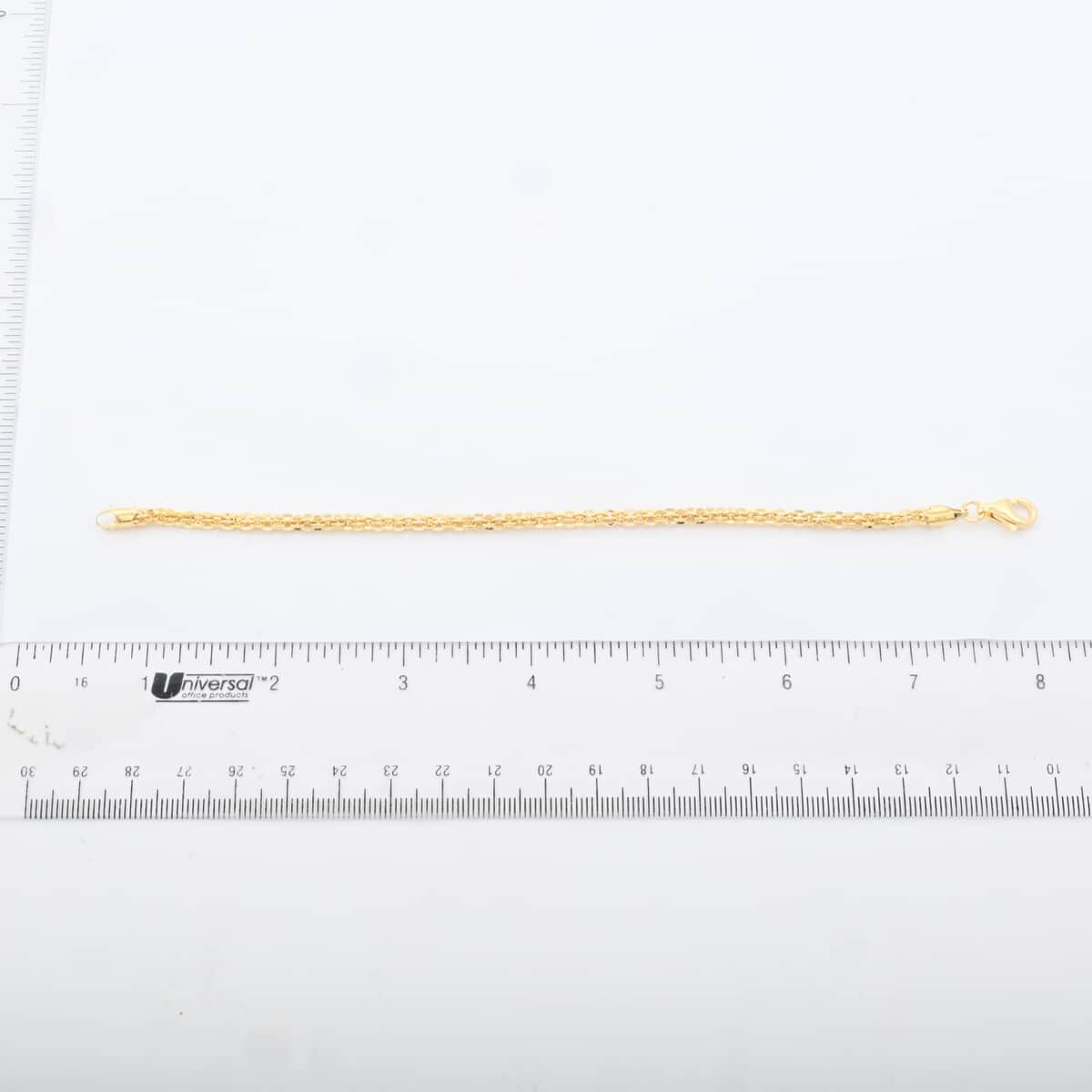 Italian 14K Yellow Gold Over Sterling Silver Vortex Chain Bracelet (7.50 In) 7 Grams image number 6