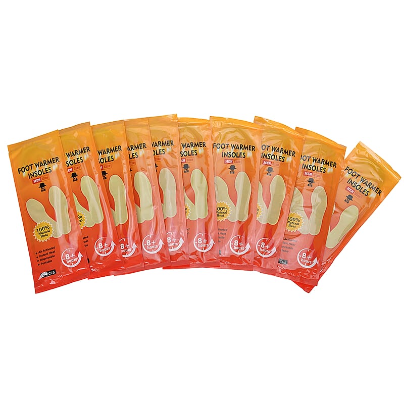 Set of 10 Pair Foot Warmer Insoles