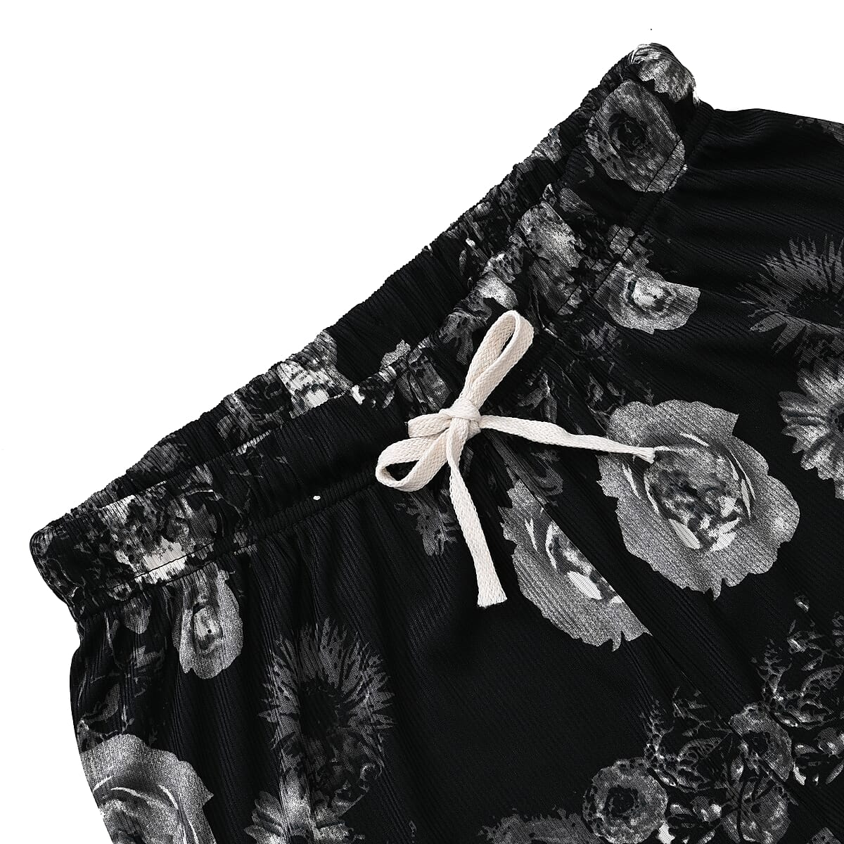 Set of 2 Blue and Floral Lounge Pants - One Size Fits Most image number 6