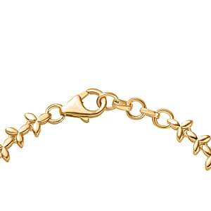 D'Joy Multi-Tourmaline 6.00 ctw Floral Harmony Bracelet in 18K Vermeil Yellow Gold Over Sterling Silver (6.50 In)