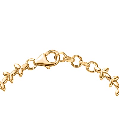 D'Joy Multi-Tourmaline 6.00 ctw Floral Harmony Bracelet in 18K Vermeil Yellow Gold Over Sterling Silver (6.50 In)