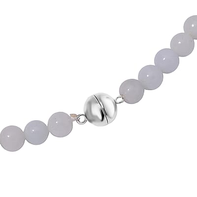 Natural Jade 350.00 ctw Carved Double Dragon and Beaded Necklace in Rhodium Over Sterling Silver 20 Inches