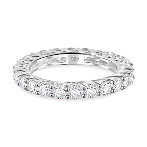 White Zircon 4.83 ctw Ring in Sterling Silver (Size 6.5)