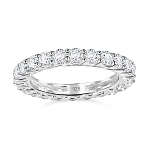 White Zircon 4.83 ctw Ring in Sterling Silver (Size 6.5)