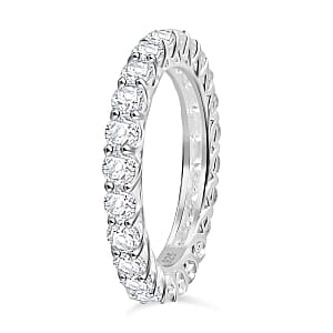 White Zircon 4.83 ctw Ring in Sterling Silver (Size 6.5)
