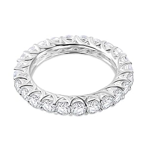 White Zircon 4.83 ctw Ring in Sterling Silver (Size 6.5)