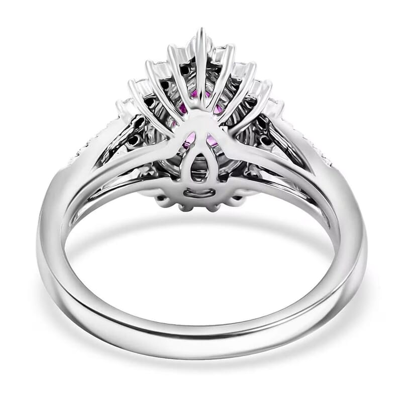 Rhapsody AAAA Madagascar Purple Sapphire and E-F VS Diamond 1.26 ctw Ring in 950 Platinum (Size 6.0) 7.25 Grams