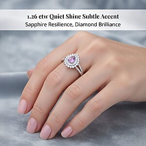 Rhapsody AAAA Madagascar Purple Sapphire and E-F VS Diamond 1.26 ctw Ring in 950 Platinum (Size 6.5) 7.25 Grams