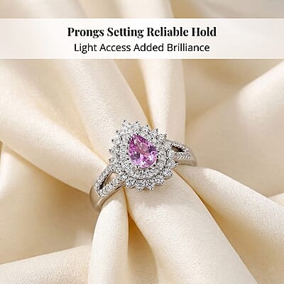 Rhapsody AAAA Madagascar Purple Sapphire and E-F VS Diamond 1.26 ctw Ring in 950 Platinum (Size 8.0) 7.25 Grams
