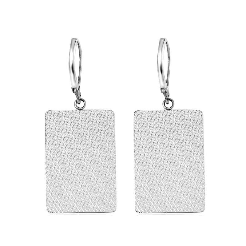 Bible Book Earrings in ION Plated YG and Stainless Steel