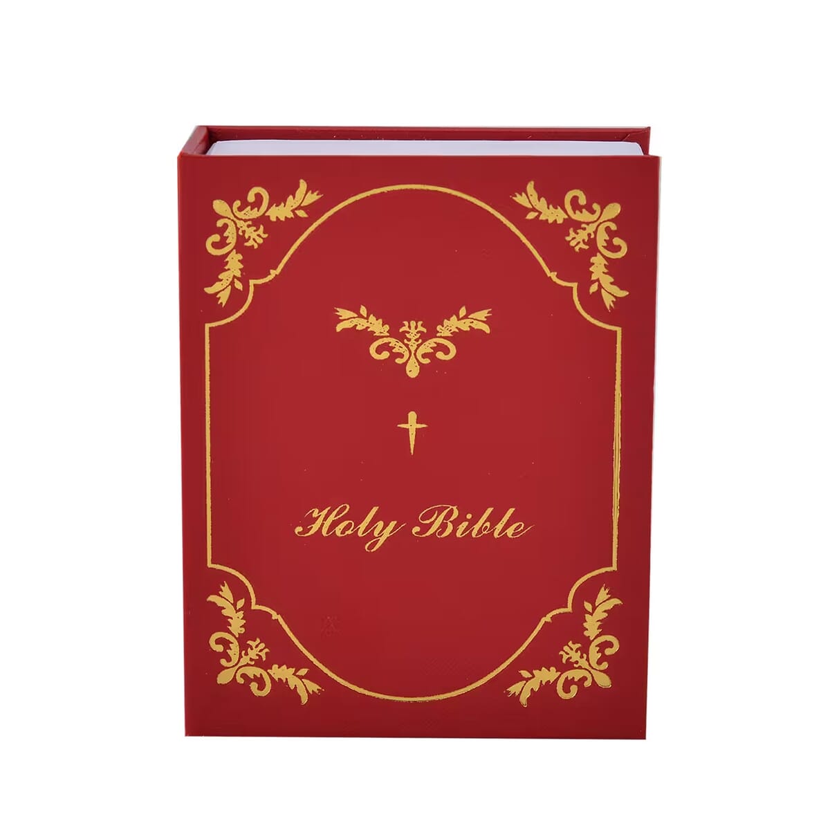 Bible Book Earrings in ION Plated YG and Stainless Steel image number 9